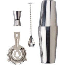 Cocktailset, Shaker, 4-tlg - Silber