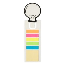 Haftnotizenset, Klebezettel, Lesezeichen, Papier aus Samen - Weiß