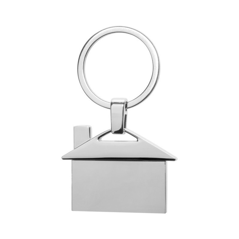 Schlüsselanhänger "Haus" - Silber