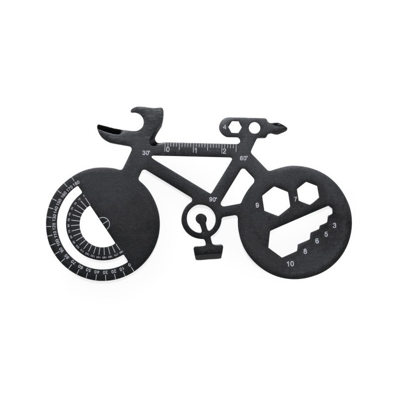 Multifunktionswerkzeug "Fahrrad", 16 Funktionen - Schwarz