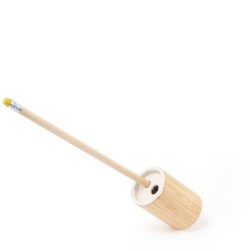 Bleistiftspitzer aus Bambus - Braun