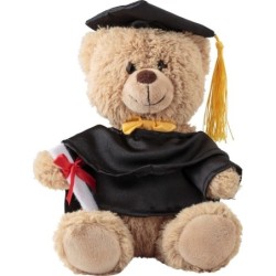 Teddybär Schüler aus Plüsch - Schwarz