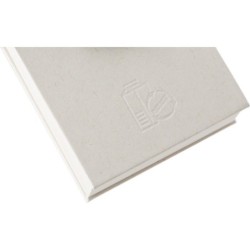 Kleines Notizbuch aus Milchkarton - Weiß