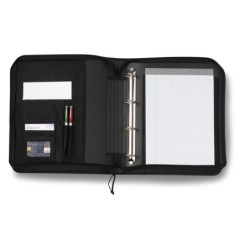 Konferenzmappe A4 mit Notizbuch und Taschenrechner - Schwarz