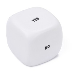 Anti-Stress-Spielzeug "Entscheidungstreffer" - Weiß