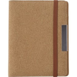 Kork-Konferenzmappe A5 mit Notizbuch - Braun