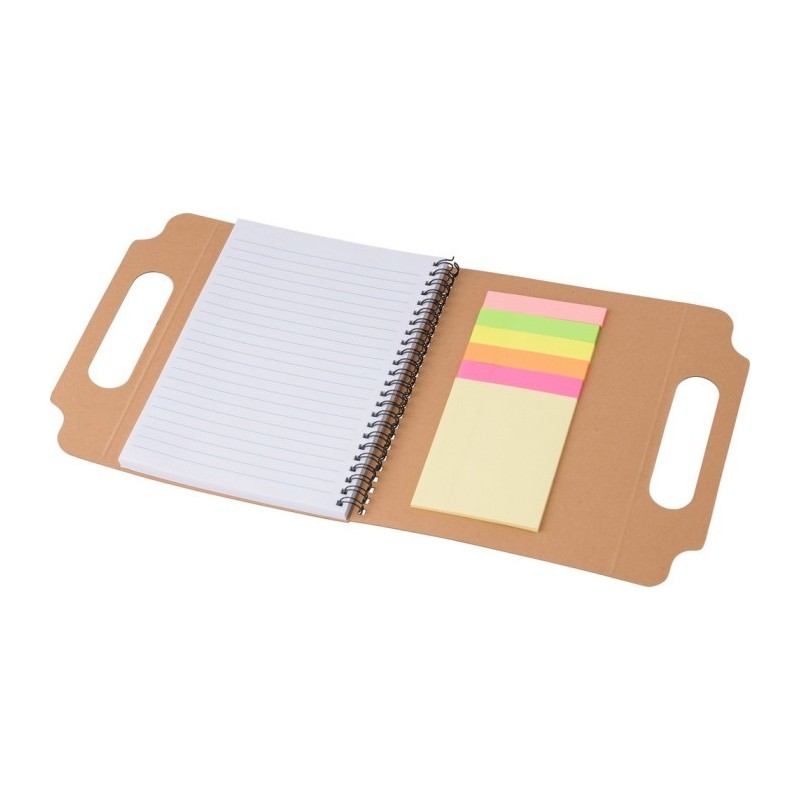 Haftnotizenset, Notizbuch A5, Haftnotizen - Braun