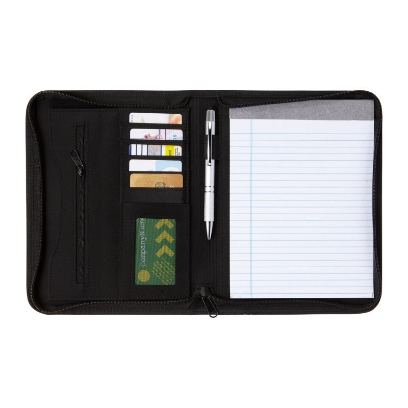 Konferenzmappe A5 mit Notizbuch - Schwarz