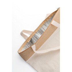 Kühltasche aus Baumwolle und Jute - Khaki