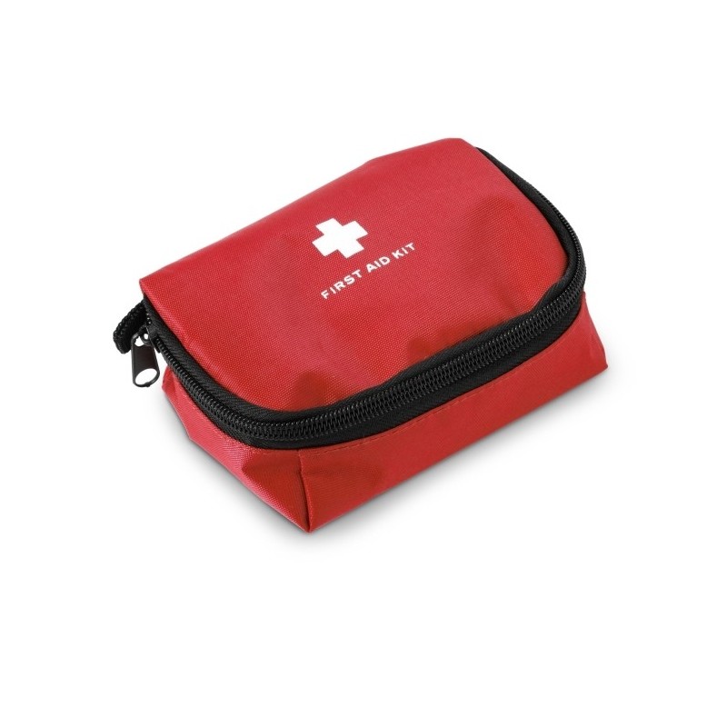 Erste-Hilfe-Set in Hülle, 16-tlg. - Rot