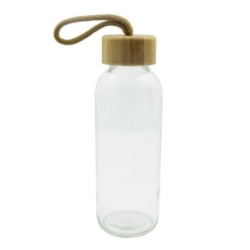 Sportflasche aus Glas 410 ml - Transparent