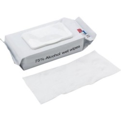 Desinfektions-Feuchttücher - Weiß