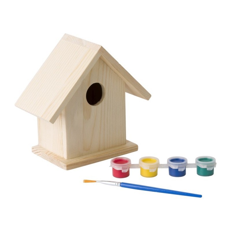 Vogelhaus zum Malen - Braun