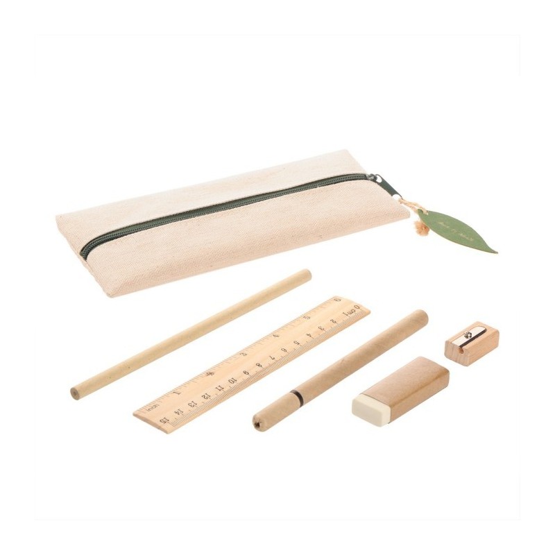 Schulset, Federtasche - Beige