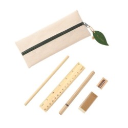 Schulset, Federtasche - Beige