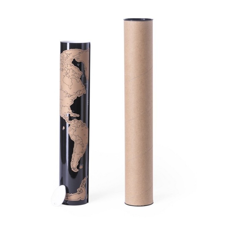 Scratch off Weltkarte - Braun