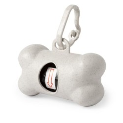 Abfallbeutelspender aus Bambusfaser - Beige