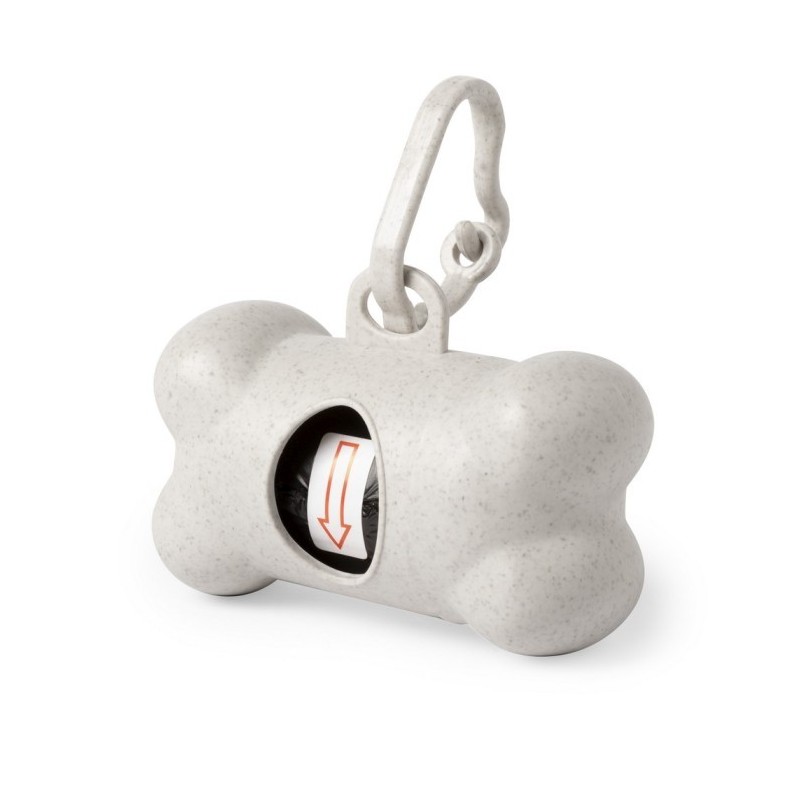 Abfallbeutelspender aus Bambusfaser - Beige