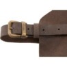 Leder-Schürze - Braun