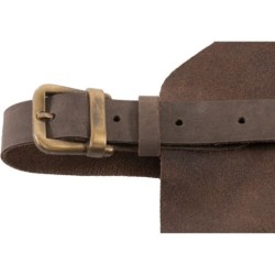 Leder-Schürze - Braun
