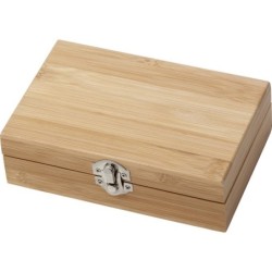 Weinset 3-tlg. in Bambusbox - Braun