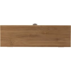 Weinset 4-tlg. in Bambusbox - Braun