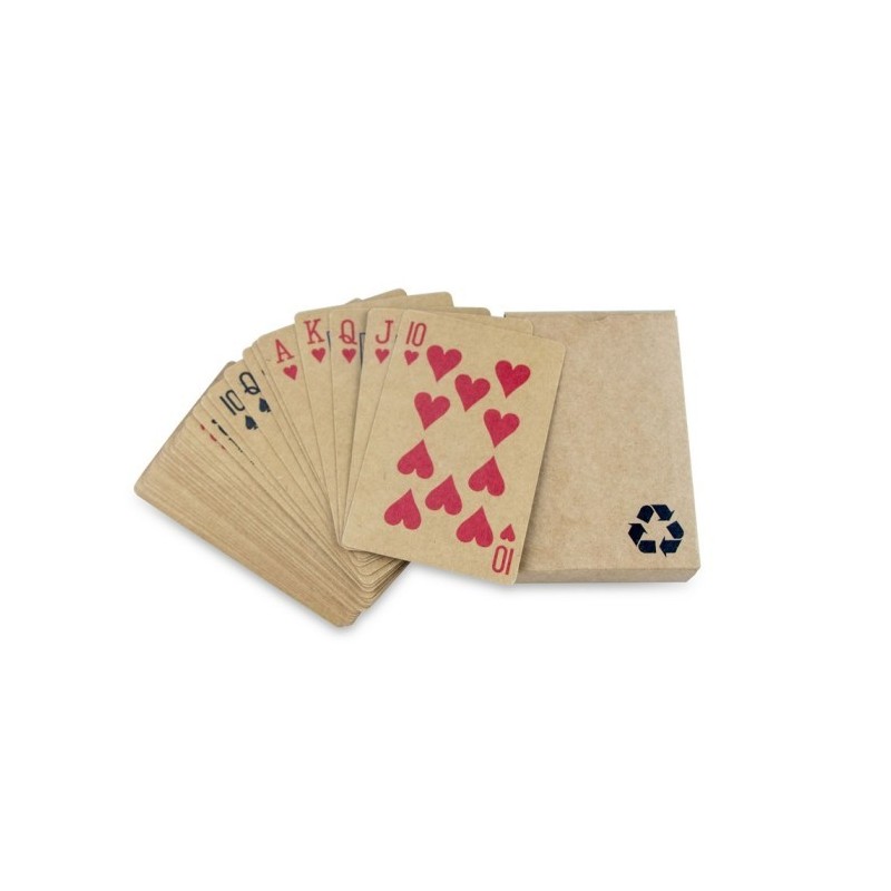 Spielkarten aus Recyclingpapier - Braun