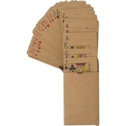 Spielkarten aus recyceltem Papier - Braun