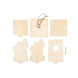 Vogelhaus aus Holz - Braun