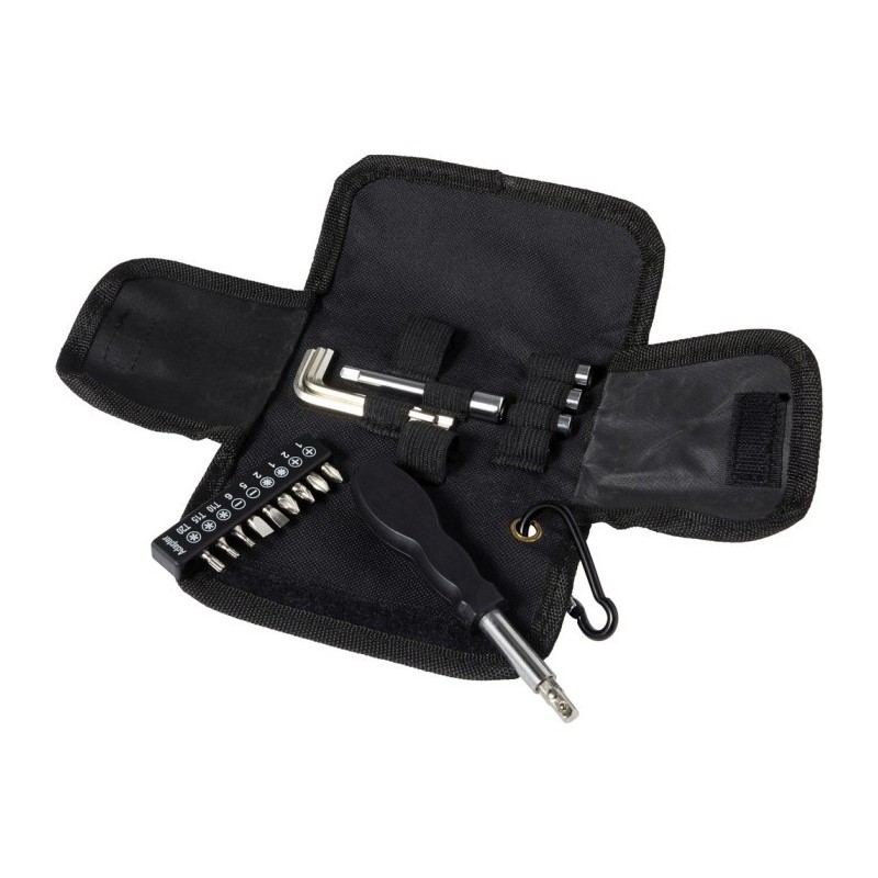 Werkzeugset 20 Elemente, Schraubendreher - Schwarz