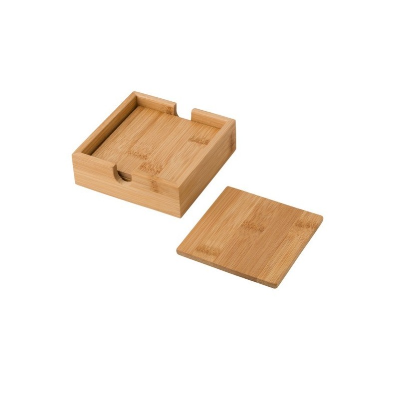 Bambus Untersetzer, 4 St. - Braun