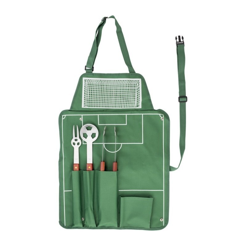 Grillset "Fußball" 4-tlg. - Grün