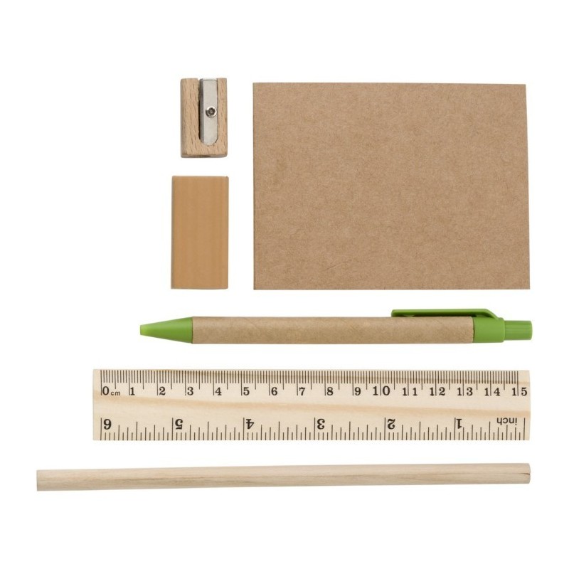 Schulset, Federtasche - Hellbraun