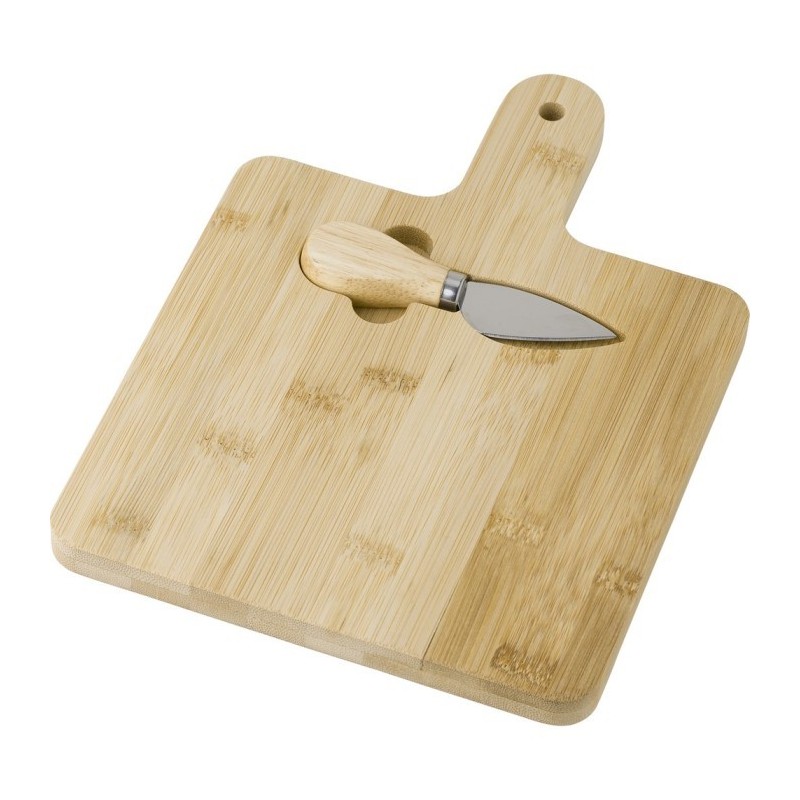 Bambus-Käse-Set - Braun