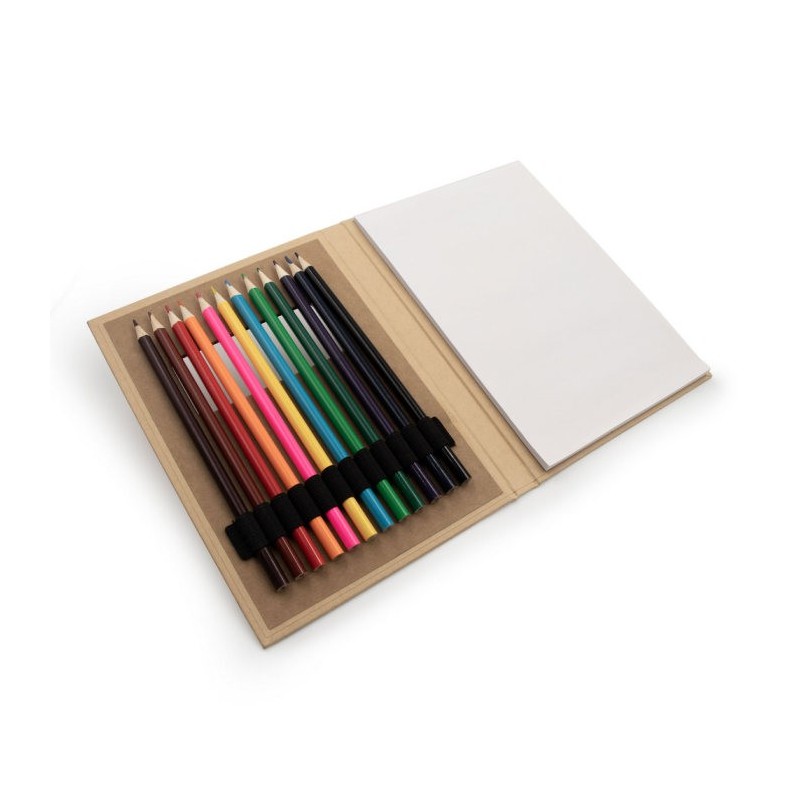 Buntstiftset, Notizbuch | Paddy - Braun