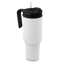 Thermobecher 1100 ml Air Gifts mit ergonomischem Griff | Ony - Weiß