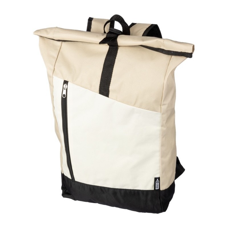 Aufrollbarer Rucksack RPET - Beige