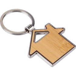 Schlüsselanhänger „Haus“ - Braun