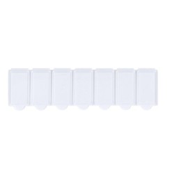 Pillendose mit 7 Fächern - Weiß