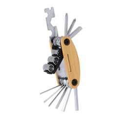 Multifunktionswerkzeug, Fahrradwerkzeugset, 15 Funktionen - Beige