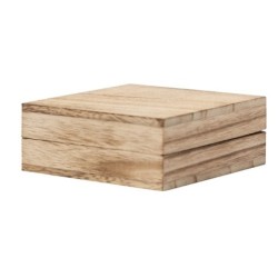 Geschenkbox aus Holz - Beige