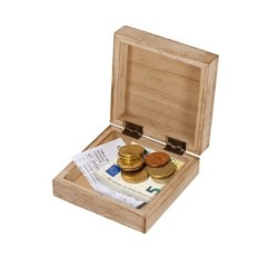 Geschenkbox aus Holz - Beige