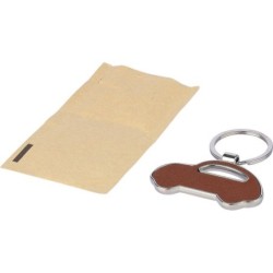 Schlüsselanhänger "Auto" - Braun