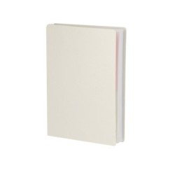 Notizenset aus recycelten Milchkartons, Notizblock, Haftnotizen, Kugelschreiber - Weiß