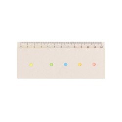 Notizenset aus recycelten Milchkartons, Haftnotizen - Weiß