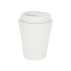 Büro-Set, Notizbuch, Becher, Kugelschreiber aus Weizenstroh - Beige