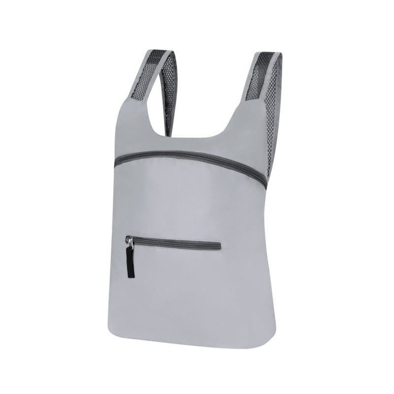 RPET faltbarer Rucksack - Grau