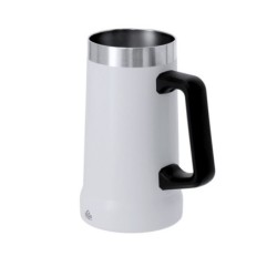 Becher aus recyceltem Edelstahl 700 ml - Weiß