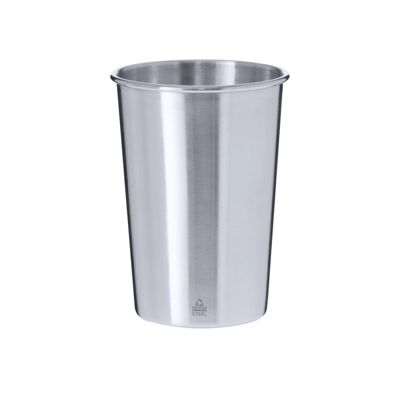 Becher aus recyceltem Edelstahl 350 ml - Silber