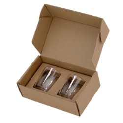 Set mit 2 Gläsern 65 ml - Transparent